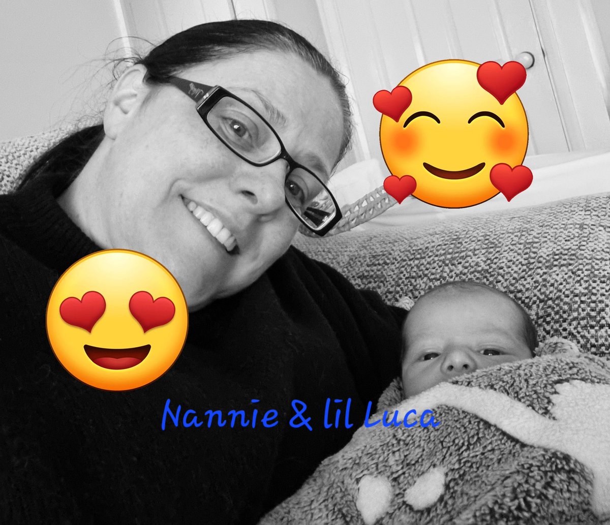 trudles78's tweet photo. My babies baby.  
He is beautiful. Definitely gonna break some heart's when he's older. https://t.co/4ebAbqk7Ln