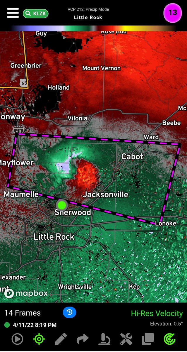 BillKCTV5's tweet image. Tornado Emergency ongoing for areas north of Little Rock, Arkansas.