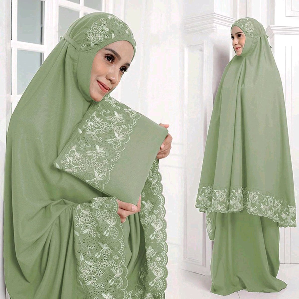 *Nadira - Mukena Floraleena (Hijau, All Size, Pcs)* 
Mukena Floraleena

Size : All Size

Bahan : Katun

Panjang Mukena 120cm - 135cm 
Panjang Rok 110cm 
... 
Harga *Rp208.125* 

*Produk 100% original* 

Klik di sini untuk beli produk:
berikhtiar.com/ami.6f194.844/…