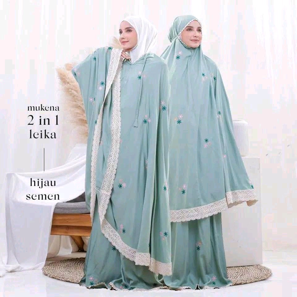 - Mukena Rayon Bordir Traveling 2 in 1 (Hijau Semen, All Size, Pcs)* 
Mukena Rayon Bordir Traveling 2 in 1
1 Mukena dengan 2 fungsi
Bagian wajah kerut ada brodiran + Ta... 
Harga *Rp198.450* 

*Produk 100% original* 

Klik di sini untuk beli produk:
berikhtiar.com/ami.6f194.844/…