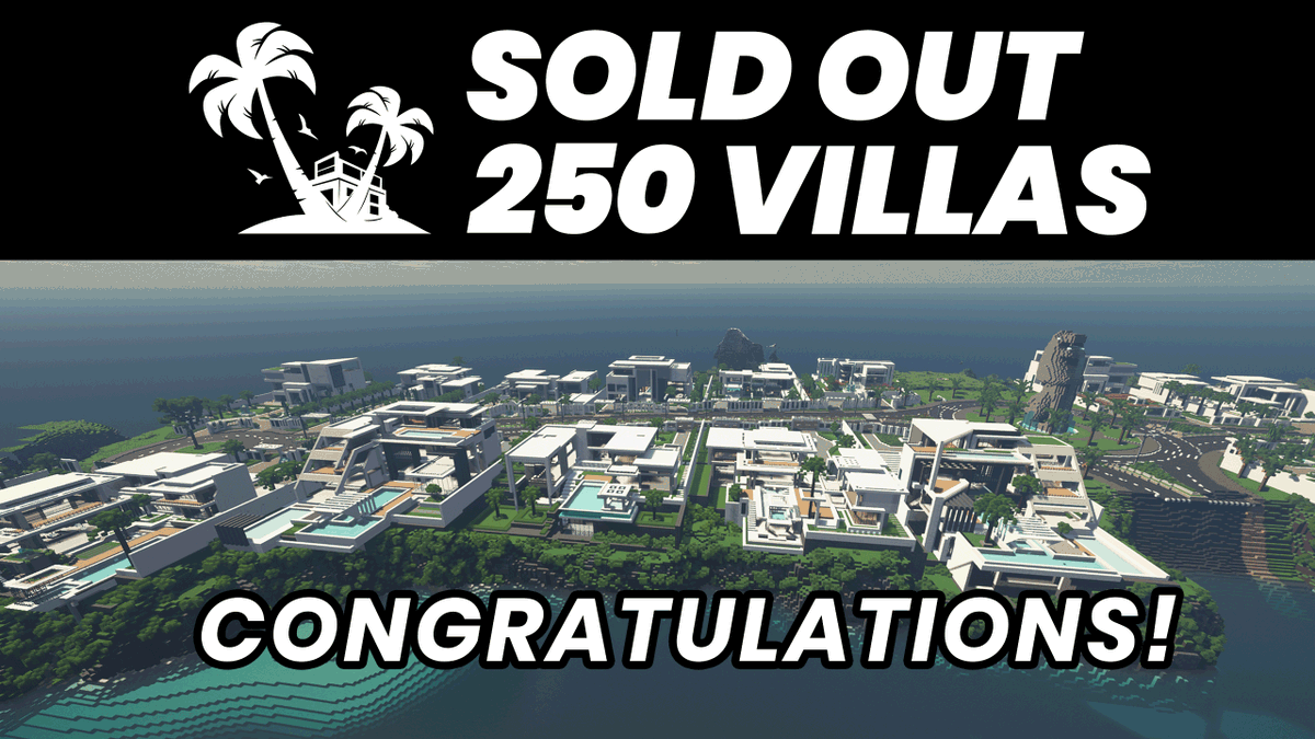 Congratulations to all of our new luxury villa owners! 🌴

This is just the beginning.  Get excited 🚀