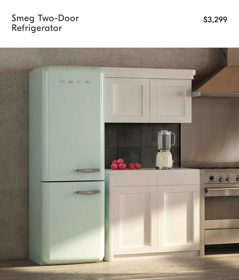 i don’t want diamonds i want a smeg refrigerator