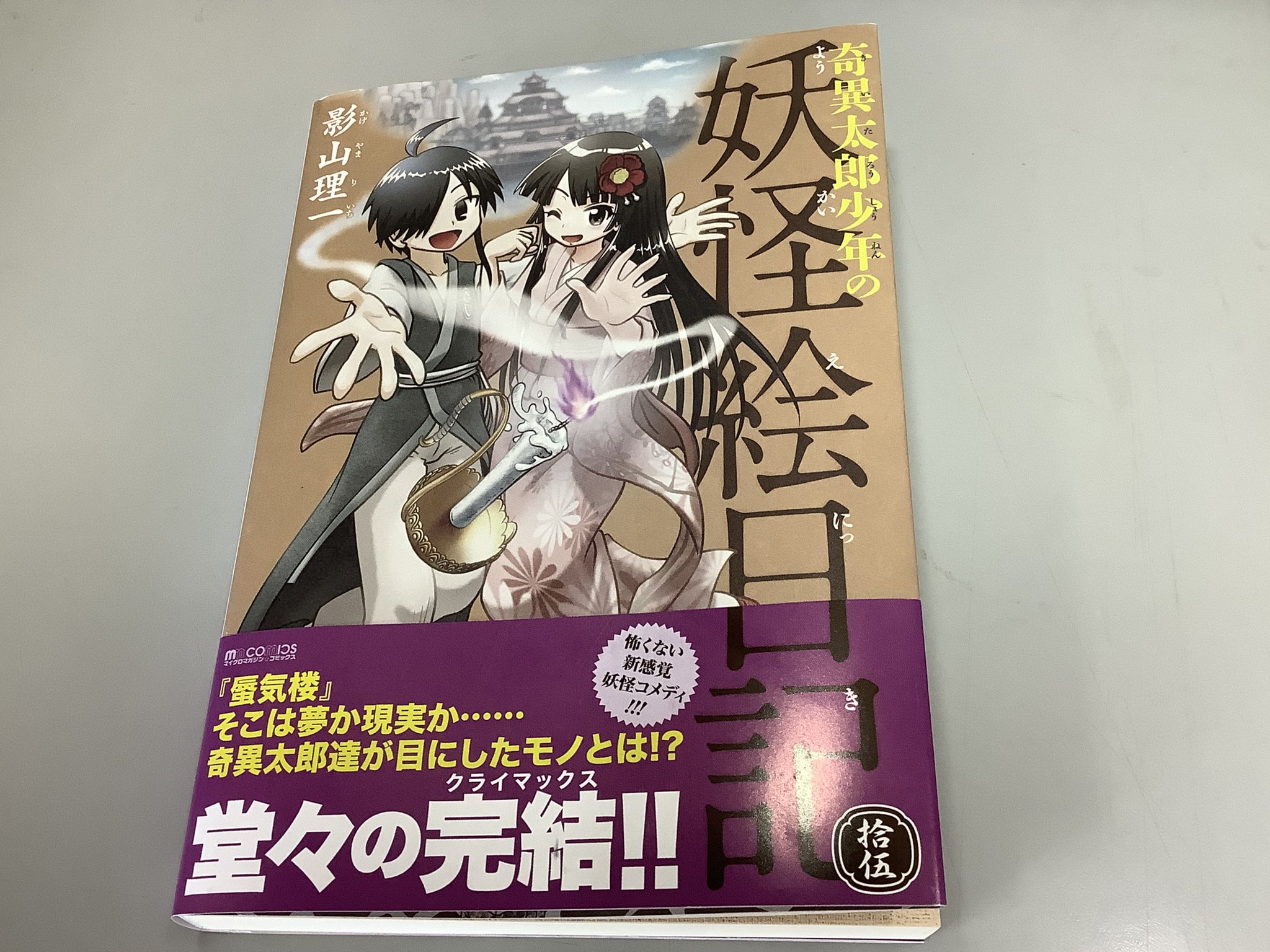 柳生八兵衛 奇異太郎少年の妖怪絵日記 第15巻読了にて全巻の終了 よくわからんままに読んでましたが10年経ってたんですな 最初は妖怪 モノでしたが最後はファンタジーっぽくなっておりました あと今回は色気少なめ なかなか面白い絵日記でした まだ