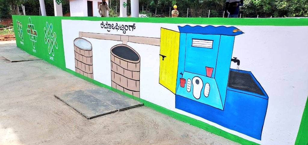 ZP_Kodagu's tweet photo. ಮಡಿಕೇರಿ ತಾll ಭಾಗಮಂಡಲ ಗ್ರಾ.ಪಂ. ವ್ಯಾಪ್ತಿಯಲ್ಲಿ ನಿರ್ಮಾಣಗೊಂಡಿರುವ ಮಲ ತ್ಯಾಜ್ಯ ಸಂಸ್ಕರಣ ಹಾಗೂ ವಿಲೇವಾರಿ ಘಟಕಕ್ಕೆ ಬ್ರ್ಯಾಂಡಿಂಗ್ ಮಾಡಿರುವುದು.
#RDPR #RDWSD #SBMG #SwachhBharatMission #FecalSludgeManagement @RDPR_Karnataka @SBMGramin @swachhbharat @MoJSDoWRRDGR @mopr_goi @DCKodagu @KodaguVarthe https://t.co/QVlPduyLH7