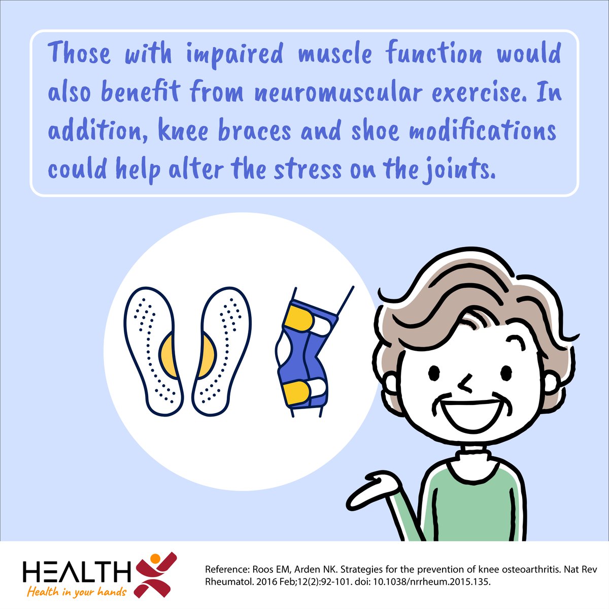 My_Health_X's tweet photo. Weight loss and exercise programmes could help prevent or delay knee osteoarthritis.
#HealthX #HealthMatters #KneePain #Osteoarthritis #Overweight #Obesity #WeightLoss #SportsInjuries #NeuromuscularExercise #MuscleStrengthening #JointProtection https://t.co/U66vjgIVEb