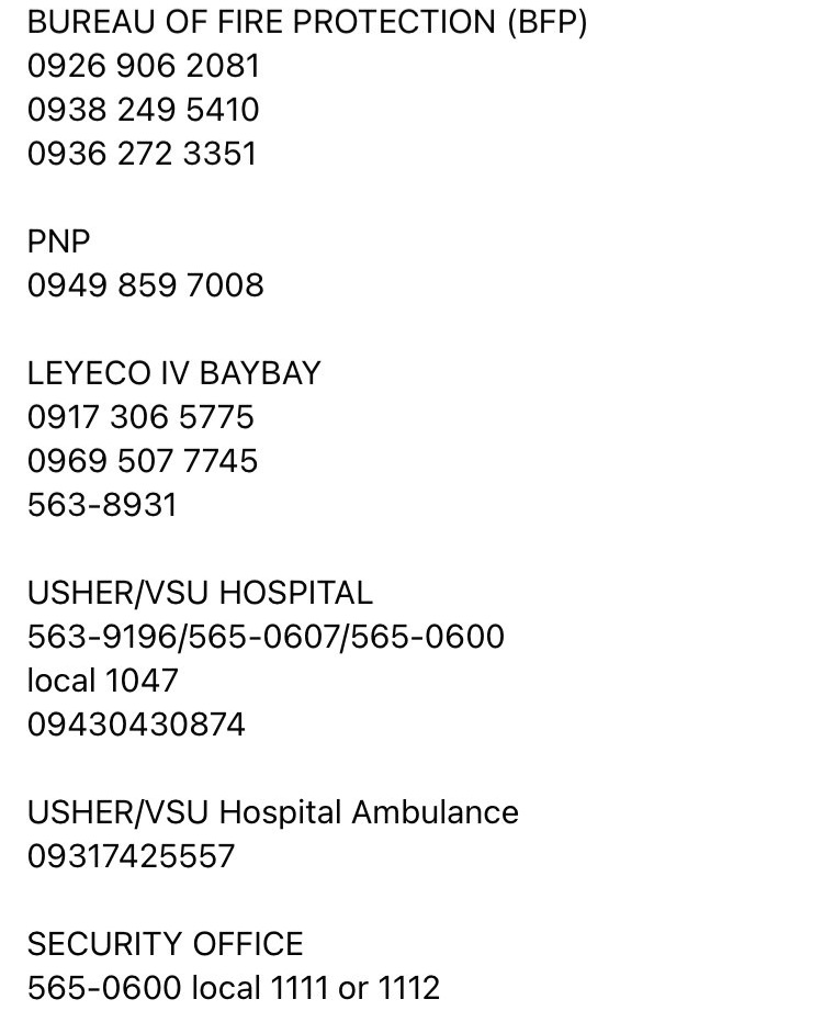 alluringbaex's tweet image. Please retweet this as well. These are the emergency hotline numbers.

#IloiloNeedsHelp
#CapizNeedsHelp
#LeyteNeedsHelp #BaybayNeedsHelp #AbuyogNeedsHelp #AgatonPH #BagyongAgaton