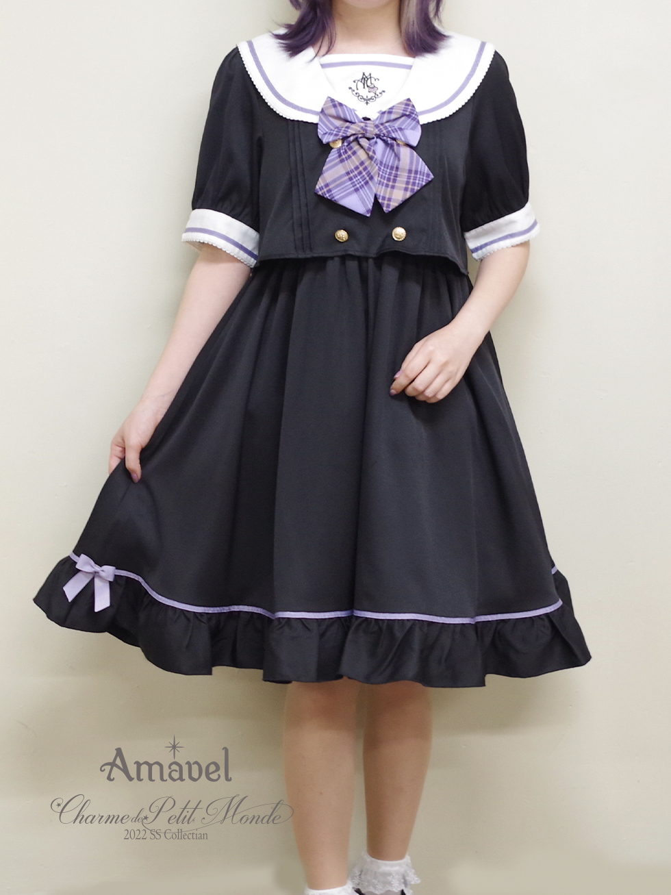 販売促進物 Amavel Crown Emblem SetUp 風セーラーワンピース 販売促進物 Amavel Crown Emblem SetUp 風セーラーワンピース