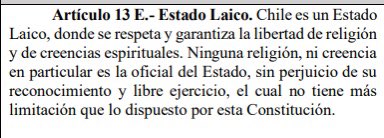 Dentro de las buenas noticias de hoy en la Constituyente, se aprobó la cláusula del Estado laico, por primera vez en la historia de Chile. 
#LaConvenvionAvanza.