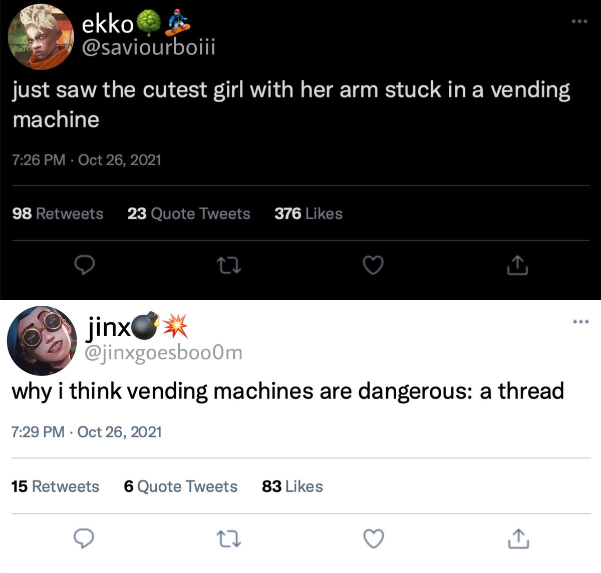 arcane as text posts tweet media