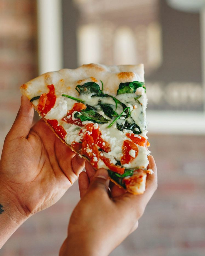JohnnysPizzaNC's tweet photo. Our white pizza is a special piece of heaven. Mozzarella, roma tomatoes, feta cheese, fresh spinach and basilโฆ. Itโs a refreshing burst of flavor. Your mouth will thank you.
#Johnnyspizzanc #johnnyspizza #pizza #hungry #pizzatime #local #onthetable #raleigheats #caryeats https://t.co/8fhUBKKyCJ