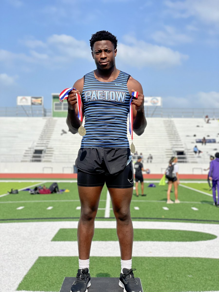 Another dominant performance from your DISTRICT CHAMPION <a href="/SultanBakare0/">Sultan</a> winning Shot Put (58-8) and Discus(179-9) at the district meet! This win advances him to the area meet next week.