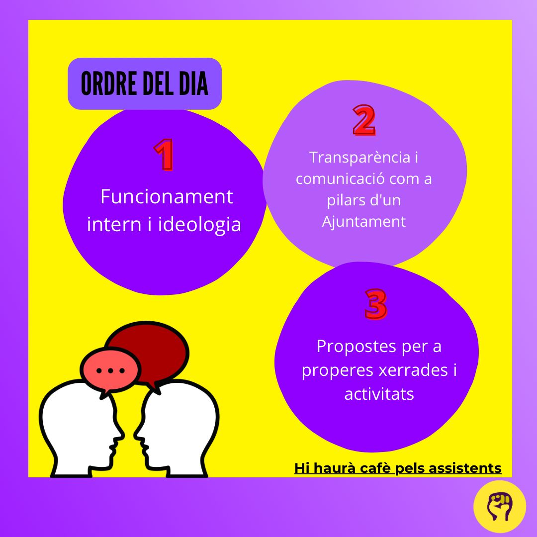 🗓️ El dissabte 30 d’abril Alternativa per Cervià i Raset celebrarem  l'Assemblea anual, oberta a tota la gent del poble. Serà a Can Geli de l’Era a les 16:30h... 👇