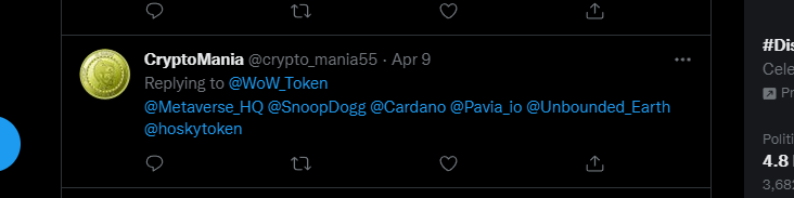 WoW_Token's tweet photo. CONGRATULATIONS to the 1,000 ADA LUCKY WINNER!!!

@crypto_mania55

Please DM @WoW_Token to claim your prize.

#Metaverse #CardanoCommunity #CardanoNFT https://t.co/OQqQzy1dbW