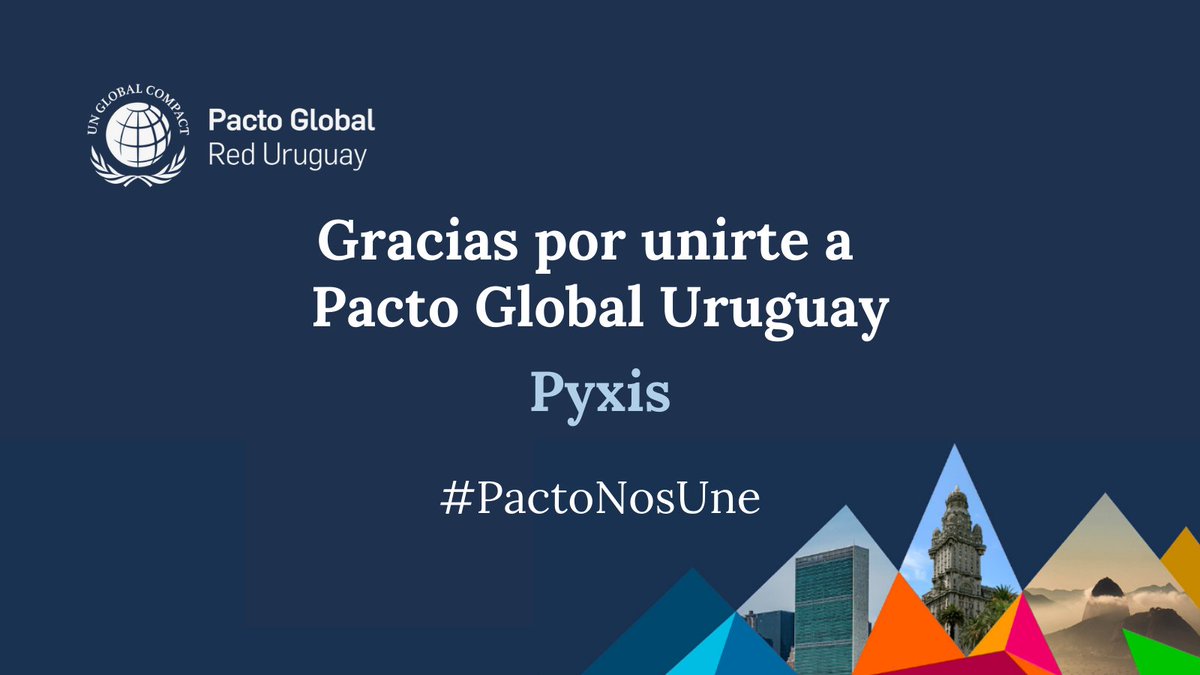 PactoglobalUY's tweet image. Felices de anunciar que @Pyxisportal es una de las empresas que se ha unido a @PactoglobalUY, la iniciativa de sostenibilidad empresarial más grande del mundo♻️🌎

🙌 Si queres unirte, contáctanos. 
👉 En Pacto Global Uruguay te esperamos.