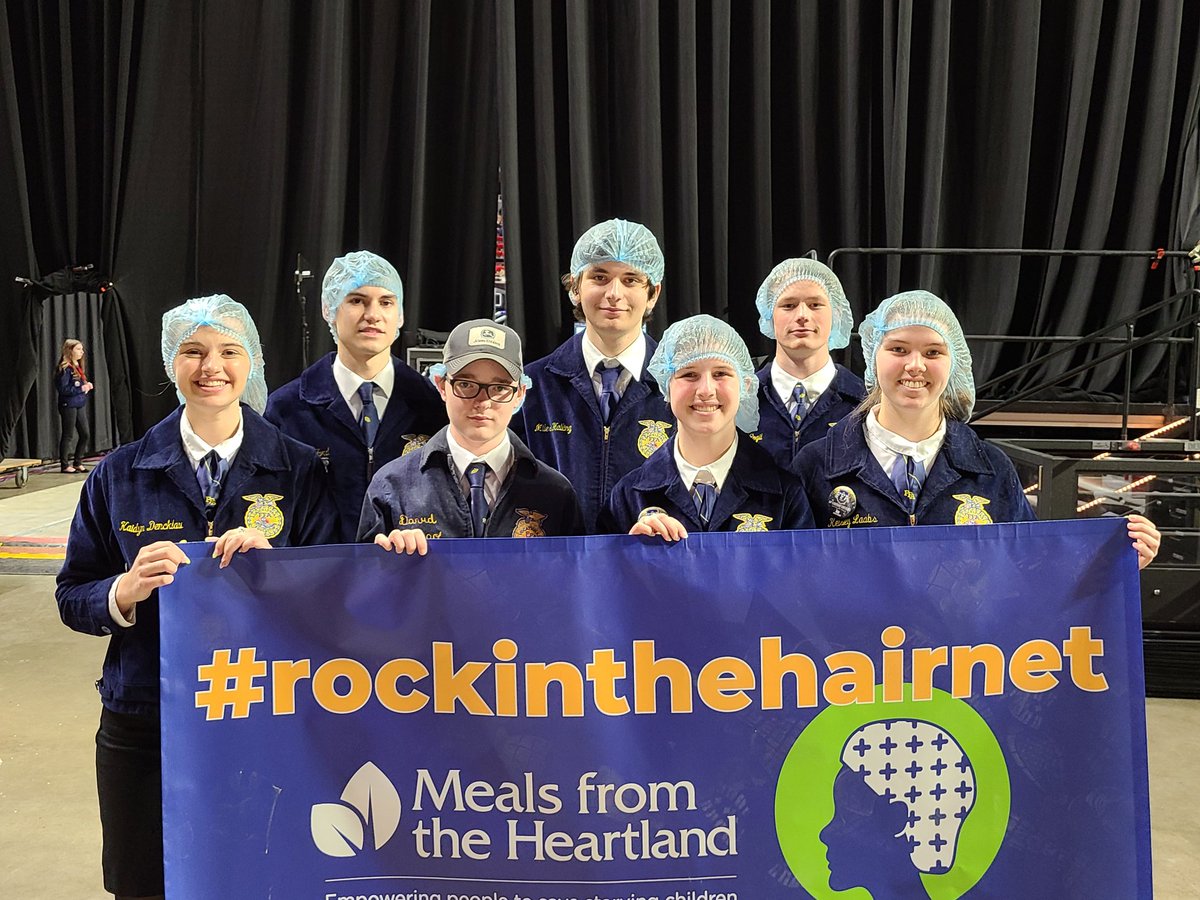 PanoramaFFA's tweet photo. Today's group packaged meals, took a campus tour, Kaidyn and Miles display earned bronze rating, and the Sarahs served as delegates this morning. We also got to see some alumni members. #phsffa https://t.co/cR5IBc6lil