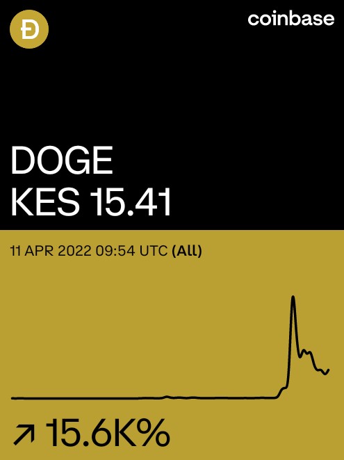 Dogecoin on <a href="/Coinbase/">Coinbase 🛡️</a>: coinbase.com/price/dogecoin…