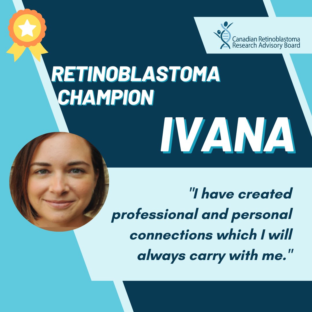 rb_research's tweet photo. Ivana is an #RB parent, CRRAB co-lead, and a #retinoblastoma champion. You can read about how her son motivated her to get involved in research and her experience with various projects in our booklet: https://t.co/L3C6rOsIUA
#EyeCancer #KnowTheGlow #LookSharpForRB https://t.co/dmUxLXtZ3l