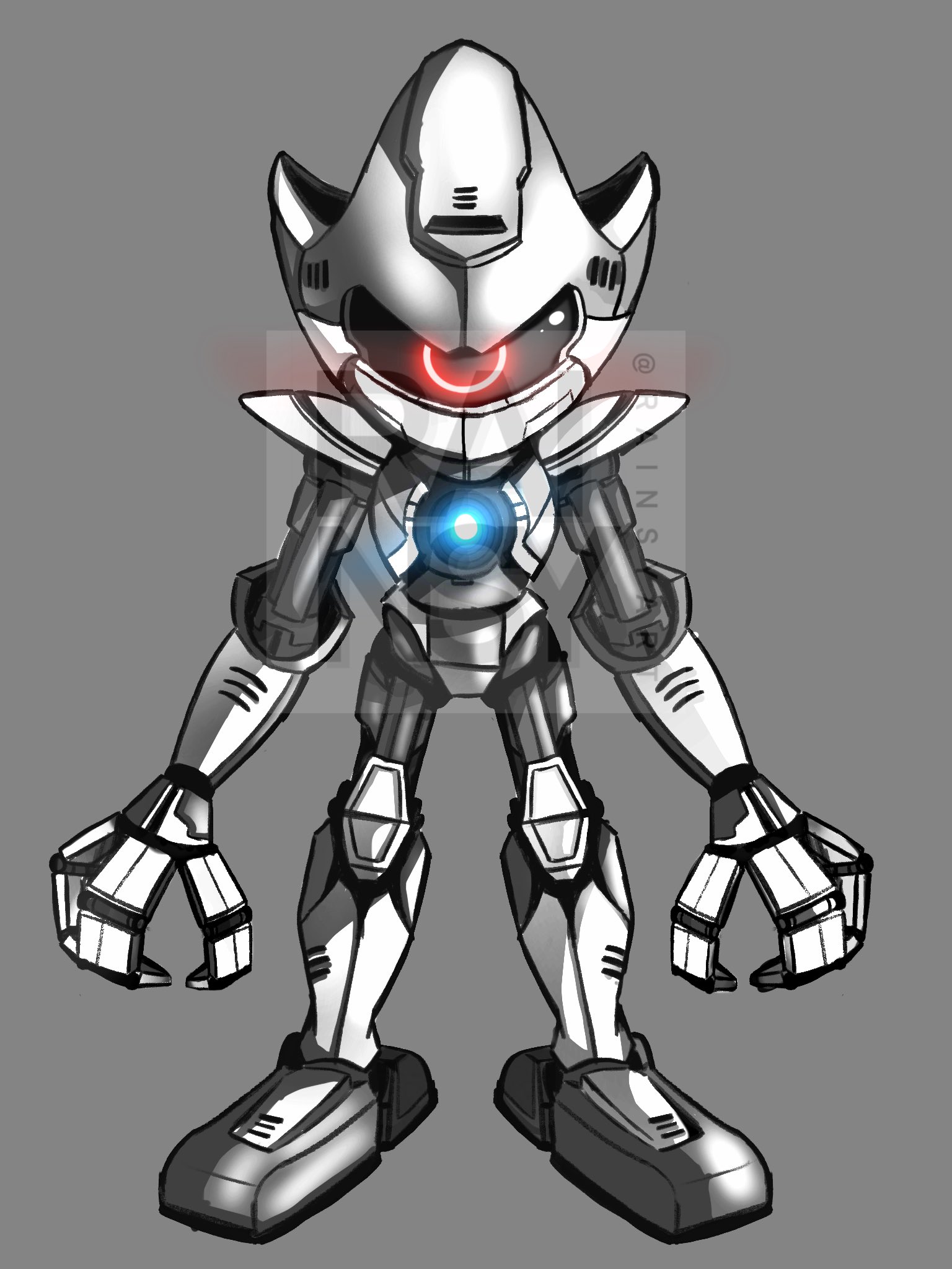 A unique mecha sonic design