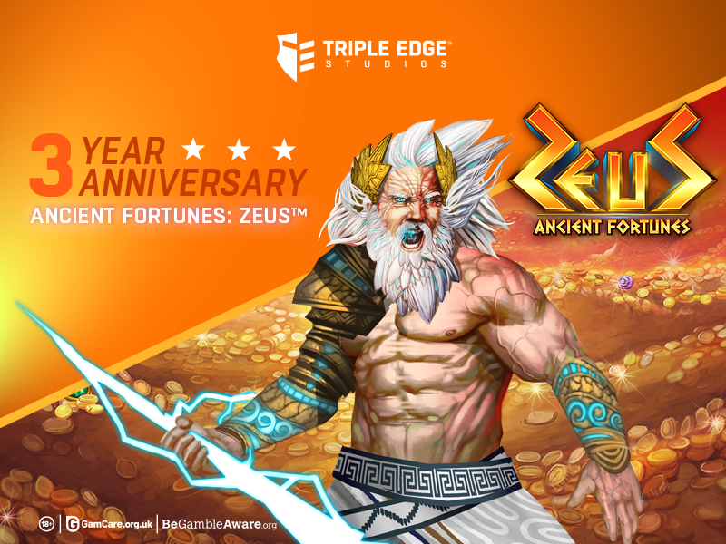 TripleEdgeGames's tweet photo. ⚡Let's celebrate Ancient Fortunes: Zeus™ 3-Year Anniversary!⚡

#igaming #onlinecasino #slot 🔞https://t.co/CW4nQ6HpJs https://t.co/bAyP9sdgso