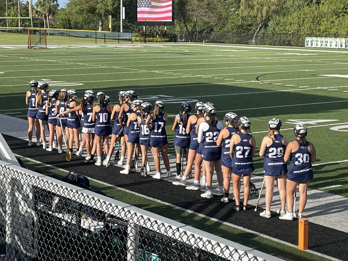Girls Lacrosse ready to take the field for the District Quarterfinal vs Cardinal Gibbons! Let’s Go Eagles!