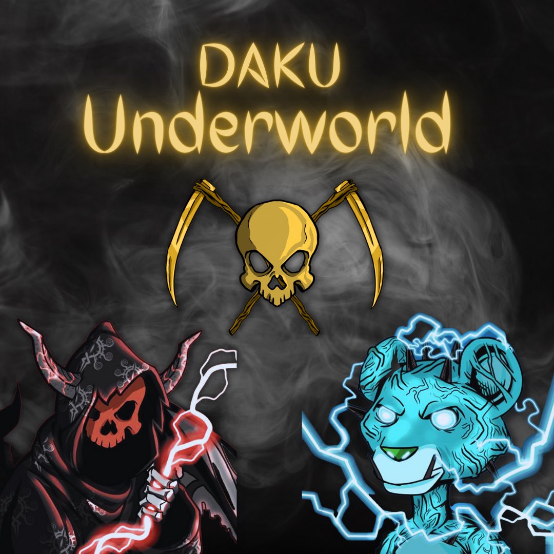ETERNALUNFT's tweet photo. DAKU has added the @RoyalLionClub to the family. DAKU REAPERS IS NOW DAKU UNDERWORLD! Rome wasn’t built in a day but we are building an empire! WELCOME TO THE UNDERWORLD!!! #SolanaNFTs #OpenSeaNFT #opensea #MagicEden #Etherum #DAO https://t.co/G2romebQkM