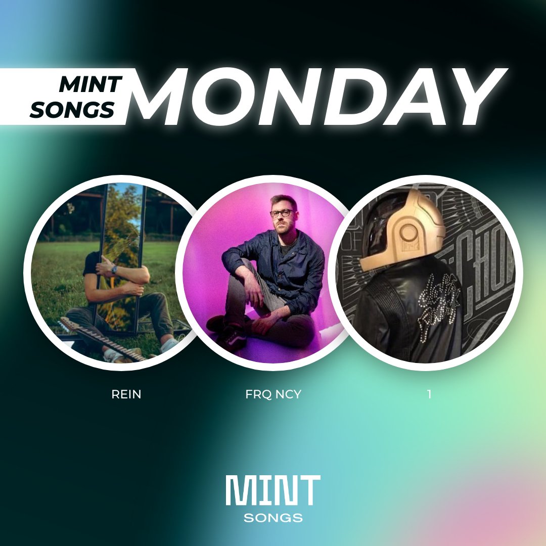Happy #MintSongsMonday!

Each week, we highlight three superstars in the Mint Songs community so you can learn more about them, their music, and recent #NFT projects. This week, we’ve got <a href="/jordanstweetts/">REIN</a>, <a href="/FRQ_NCY/">FRQ NCY</a>, and <a href="/1UniverseMusic/">1UNIVERSE</a>! 

Thread below 👇