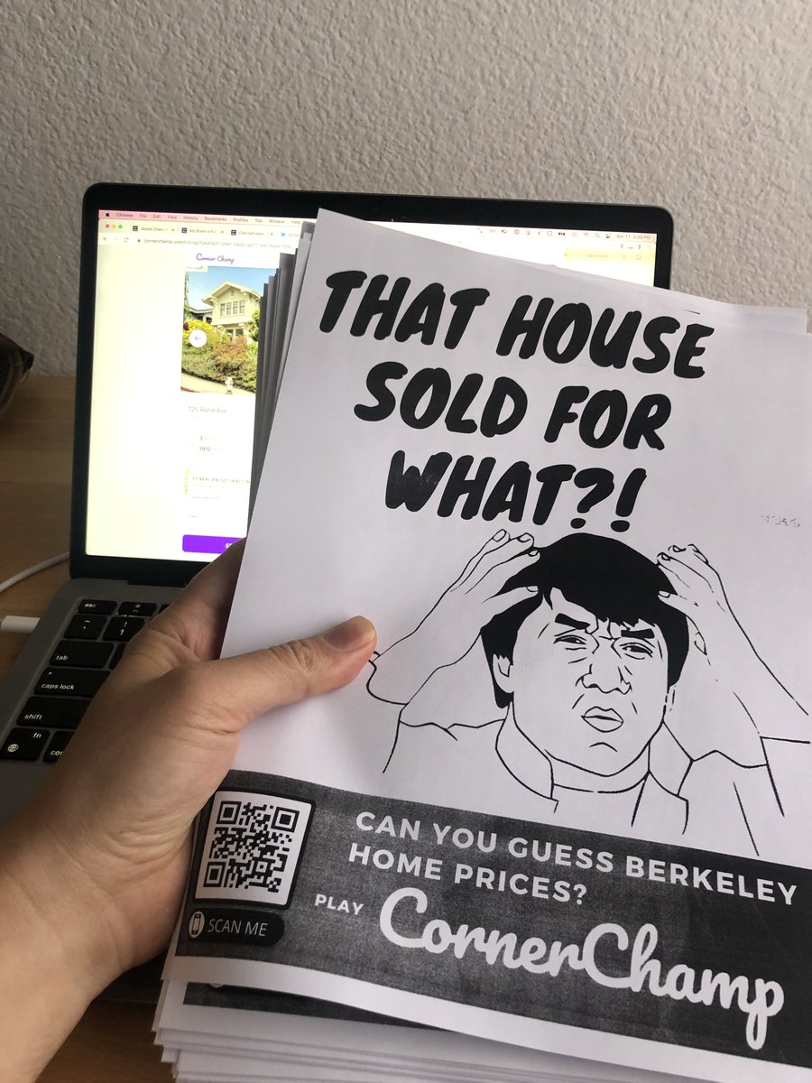 this weekend, i'm putting up flyers all over Berkeley. can crowdsourced home prices beat zestimates and algos?  #buildinpublic
