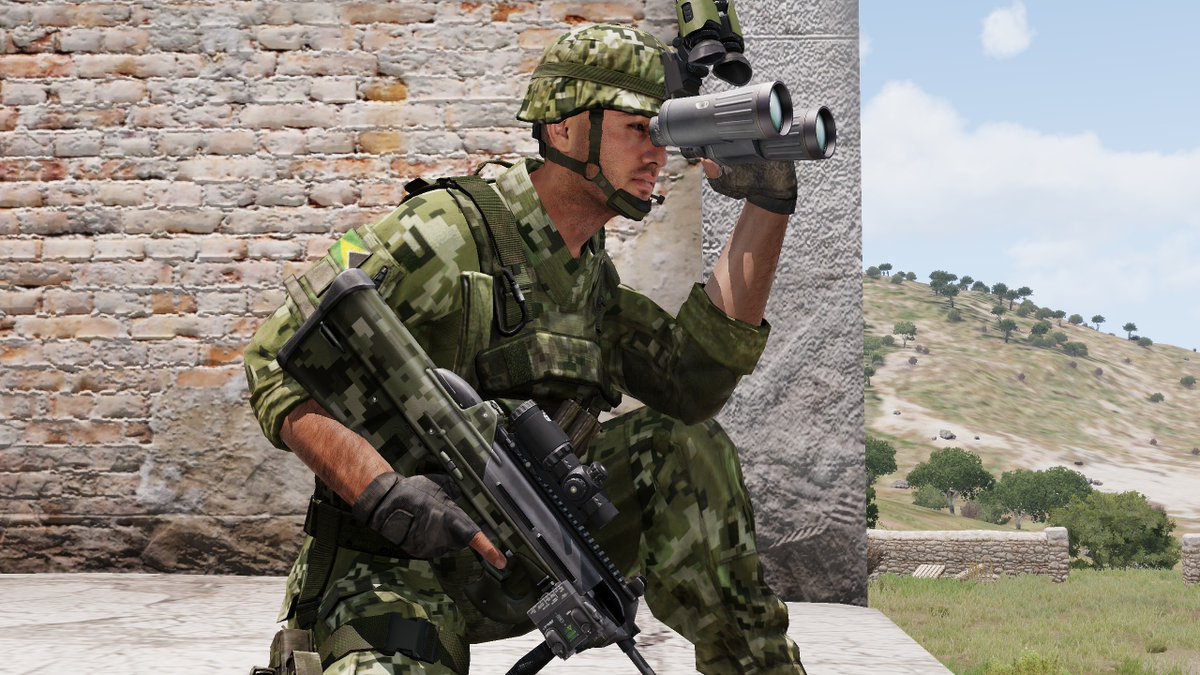 Tip: Even though Arma dynamic lights don't cast shadows, it is brutally important to make a scene - itreveals the details, including equipments and facial expressions. Basically handmade HDR.