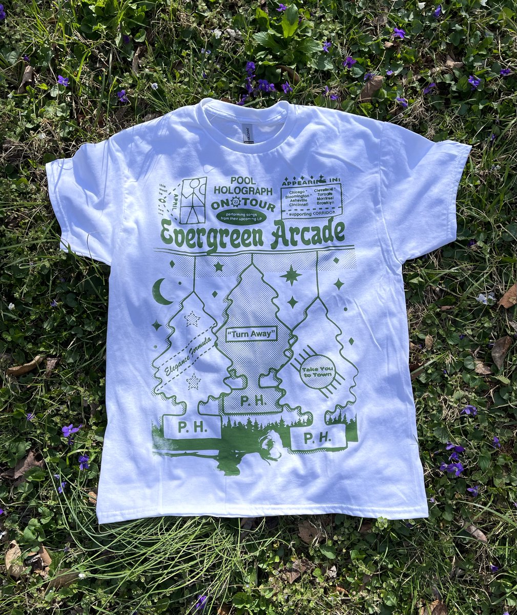 in order to recoup some lost revenue from canceling the remainder of our tour, we've listed some t-shirts we tie dyed and screen printed last week 💖

poolholograph.bandcamp.com/merch