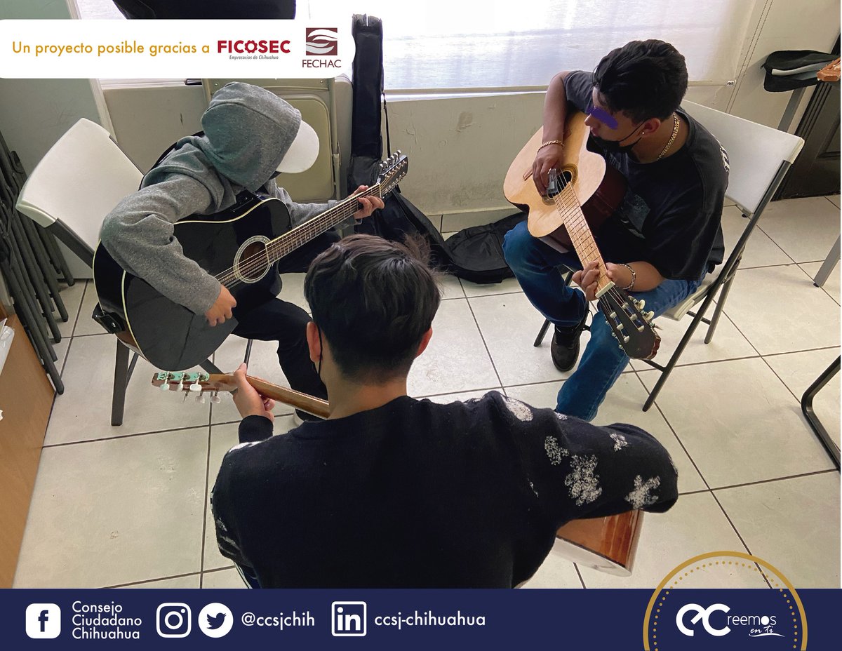 CCSJ_Chih's tweet photo. La semana pasada celebramos el Día Mundial del Arte y aprovechamos para recordar que en a través del modelo "Creemos en Ti", con el apoyo de #FICOSEC y #FECHAC, impulsamos el arte en nuestros beneficiarios por medio de talleres artísticos, donde puedan desarrollar sus dones. https://t.co/R2Z4hGgTSY