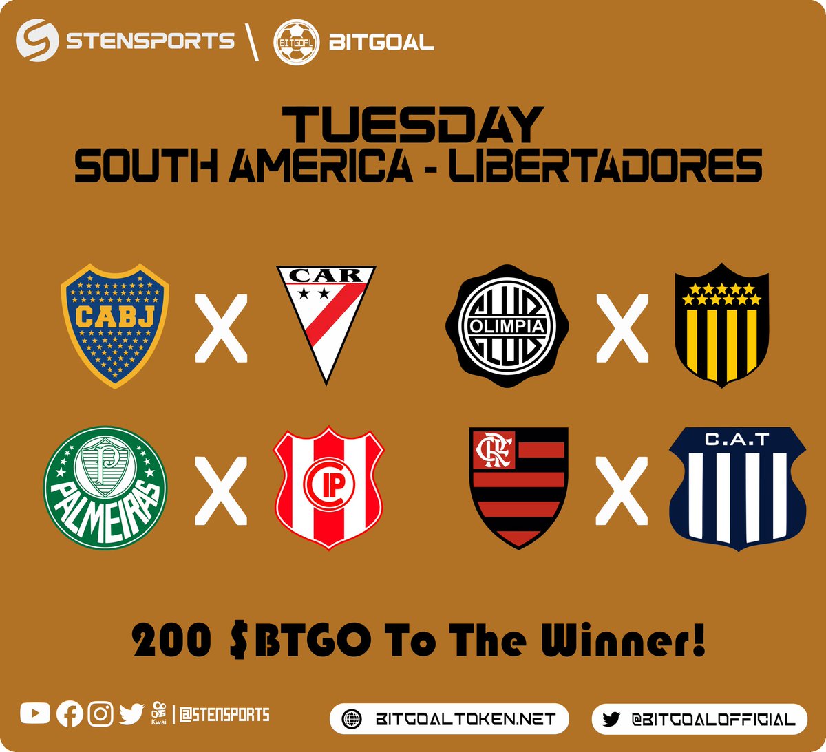 StenSportss's tweet photo. Great chance to win BitGoal for free!  Score the score and win 50 $BTGO!  Submit your MATIC wallet in the comments!!🚀🚀🚀🤑🤑

#StenSports #BitGoalAirdrop #BitGoalGaming $BTGO $MATIC https://t.co/OLwAvuCDhU