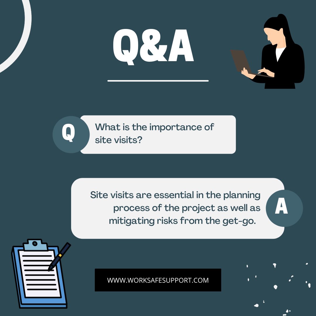 WorkSafeSupport's tweet image. Check out the importance of site visits on our latest post 👇 #worksafesupport #healthandsafety #sitevisit