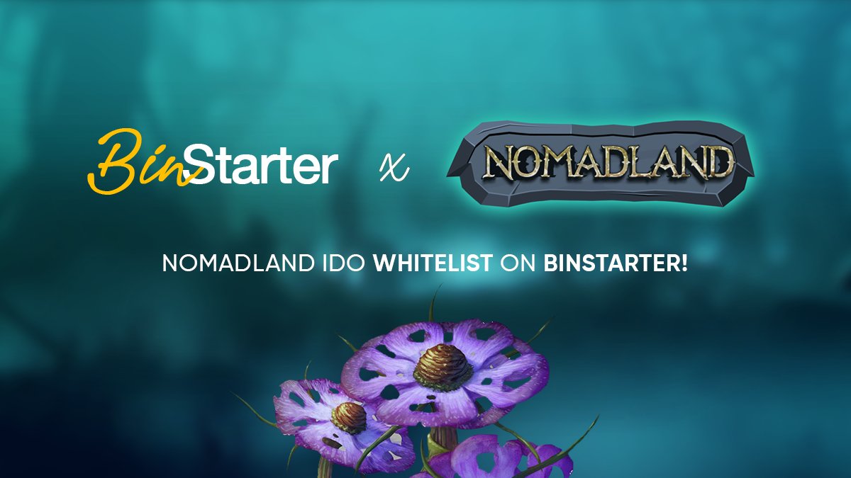 🥳 Whitelist and Gleam for Nomadland IDO is NOW Open!

🗓 Whitelist: Apr 12th - Apr 29th, UTC 16:00
🗓 Gleam: Apr 12th - Apr 30th, UTC 12:00

Whitelist ( $BSR Staking Required ): medium.com/@binstarter/no…

Gleam  (No $BSR Required): gleam.io/NgY57/binstart…