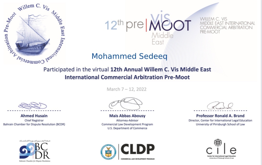 Mohammedrabar10's tweet photo. I’m so happy when I participated in international arbitration programm thanks for organizer vismoot and supporters with any arbitrator in arbitration with my colleagues we can take this experience to improve law department about how to dealing with arbitration agreement. https://t.co/kMqPGt4Awb