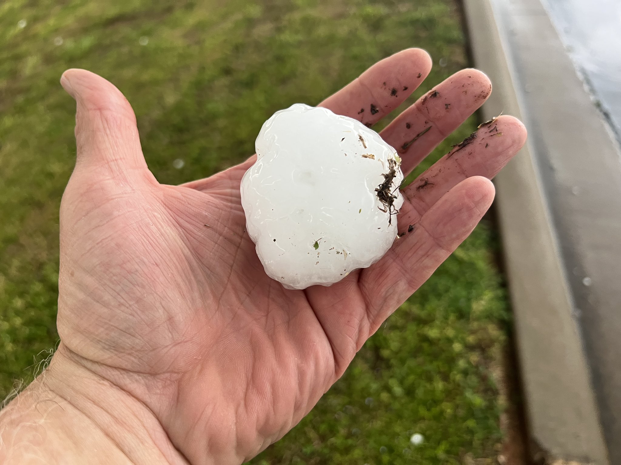 Charles Peek on Twitter "Tennis ball size hail and a tornado in