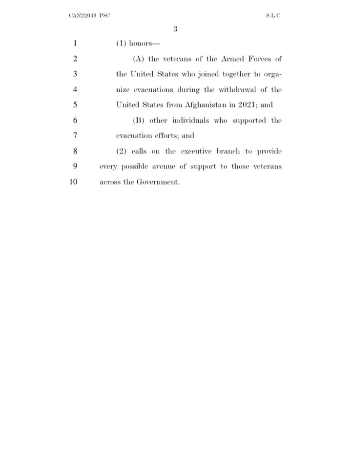 SenBlumenthal's tweet image. This resolution is a tribute to the heroic actions of our nation’s veterans &amp;amp; civilian volunteers whose relentless work saved the lives of countless Afghan allies.