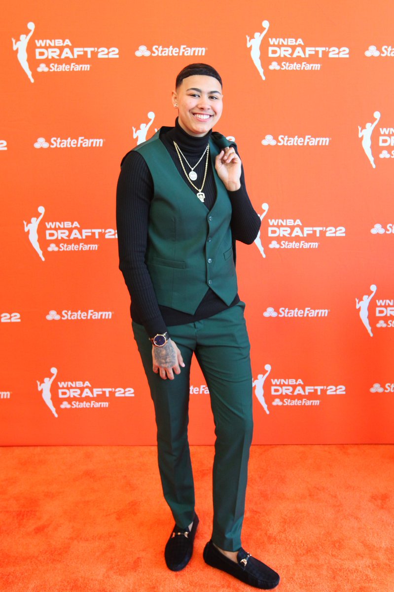 Showed up and showed OUT. The draftees have arrived🔥 #WNBASlay