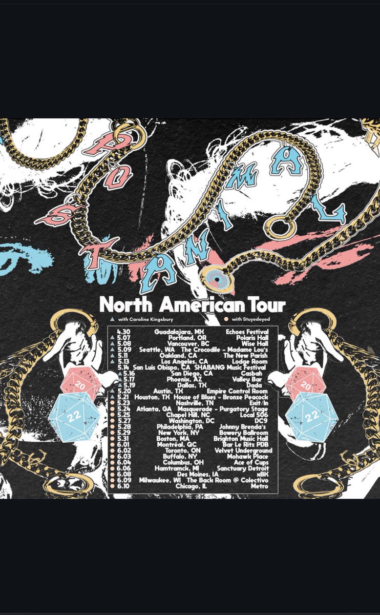 4 all of u thinking “WAIT, who’s gonna be joining us to spread the love and decipher the gibberish? 🤔” We’re pleased 2 announce that  @kingsburyxx &amp; @stuyedeyed are gonna do JUST THAT 😱🤩😱 Check the dates 2 see who’s joining where &amp; let’s rock let’s rock today (SoR, 2003)