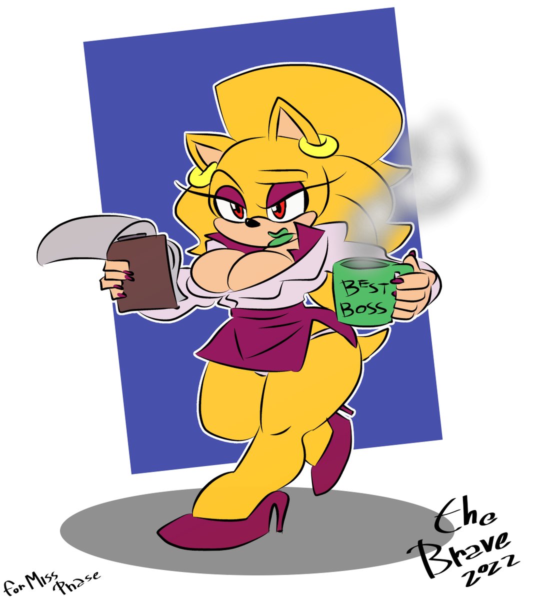TheBraveArts's tweet photo. Another sketch fanart for another artist, @sonicphase. The best one to draw the ticchest rule 63 Sonic there is. #sonicphase #sonikko https://t.co/qjNShtaKRf