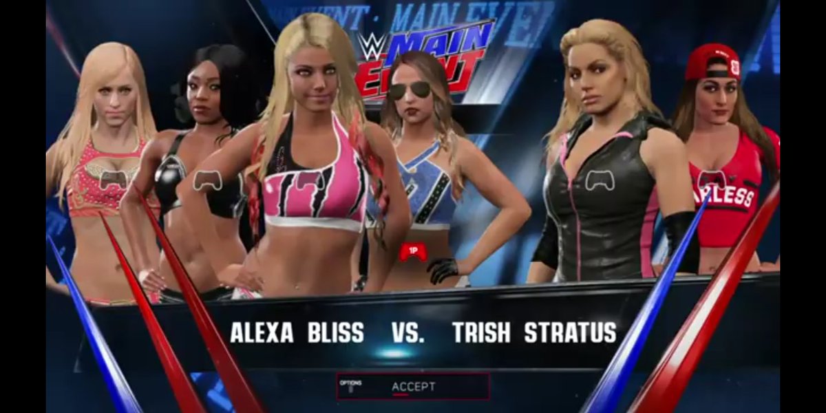 kicking off Main Event 
divas action
Alexa Bliss versus
Trish Stratus
https://t.co/4DFDFBopfy https://t.co/42SGrDV8AV