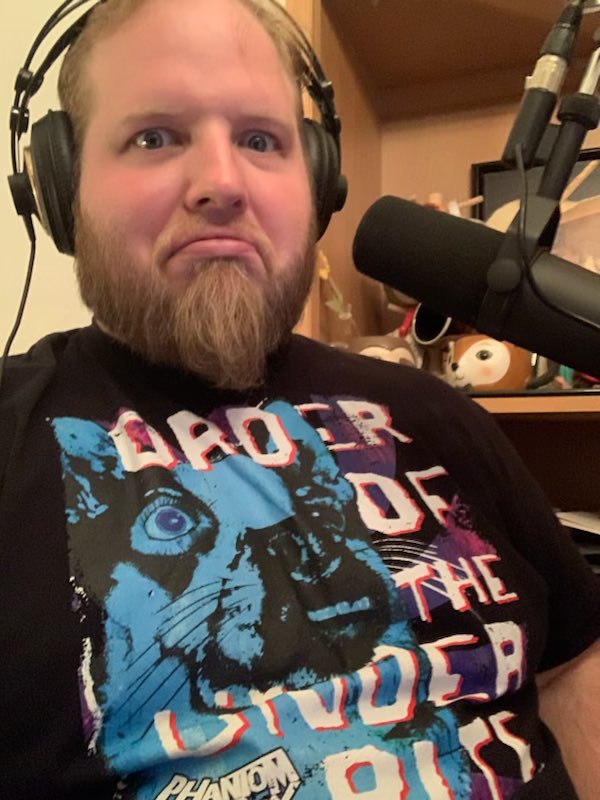 PhantomJukebox_'s tweet photo. No cute pet pictures for #NationalPetDay2022 but we’ve got shirts that will be on sale soon to appease our good cult leader Ziggy 👀 #PodcastAndChill #orderoftheunderbite https://t.co/ljn7wNyBzw