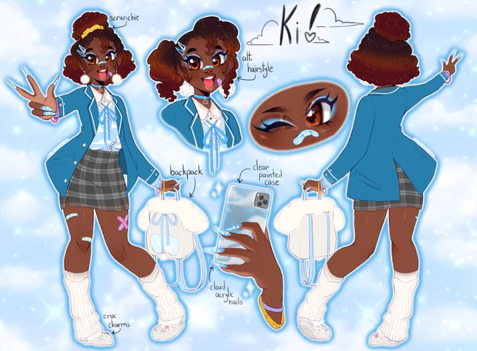custom commission for @resiidentchaos ! 💙☁️ 