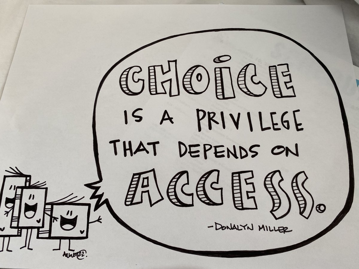 Loved this quote from today ⁦<a href="/donalynbooks/">Donalyn Miller</a>⁩ ⁦<a href="/MASLOnline/">MO School Librarians</a>⁩ #maslsc