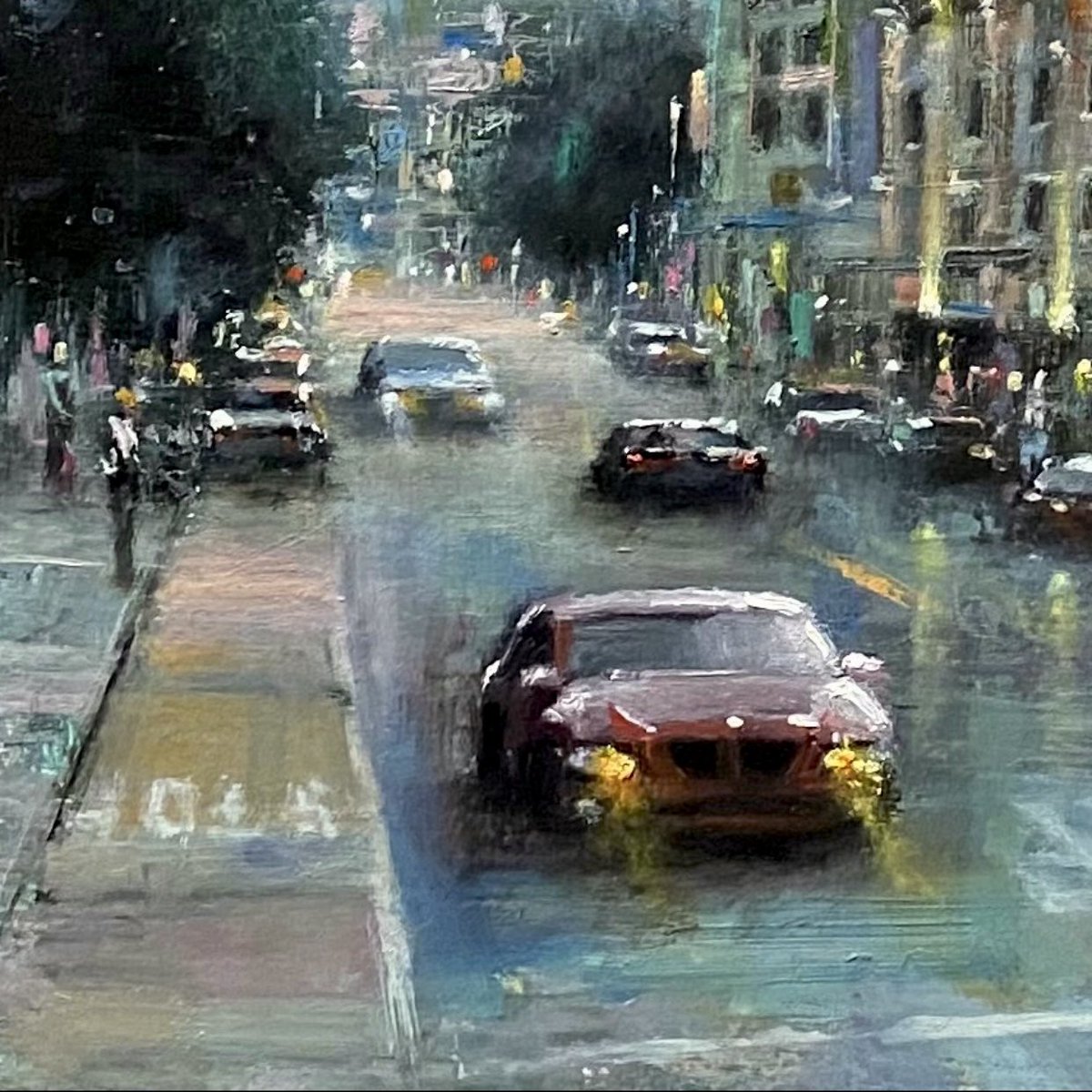 Bravadopaint's tweet photo. “Sky Crane on Maple Street” (Detail)  BRAVADOPAINT .com #Grabowski••••••••••••#art #fineart #painting #impressionism #realism #style #design #SanFrancisco #outdoors #Engineering #architecture #construction #crane #machines #street #work #building #remodel #retro #sky https://t.co/ELAqcUfOIY