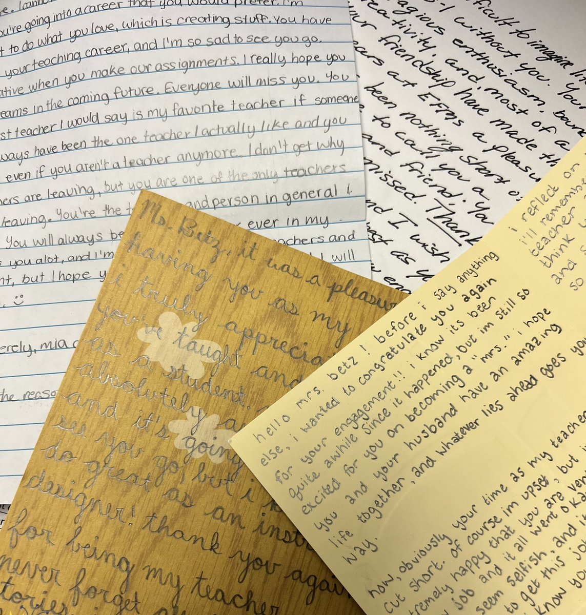 Thank you, everyone, for the beautiful letters today. I will cherish them! ♥️