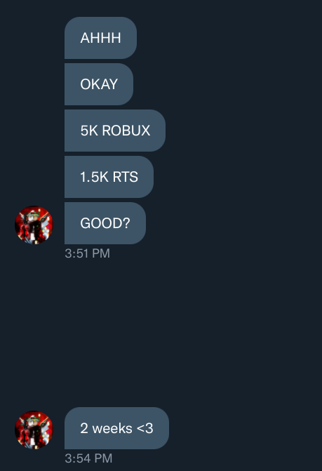 laavxndxr's tweet image. ahhhhasanajkldsn ok i got a rtd for 5k robux 😭😭
need 1.5k rts in 2 weeks 
rt/qrt for a follow, if i get it i'll give 5-10 people 100k rhd