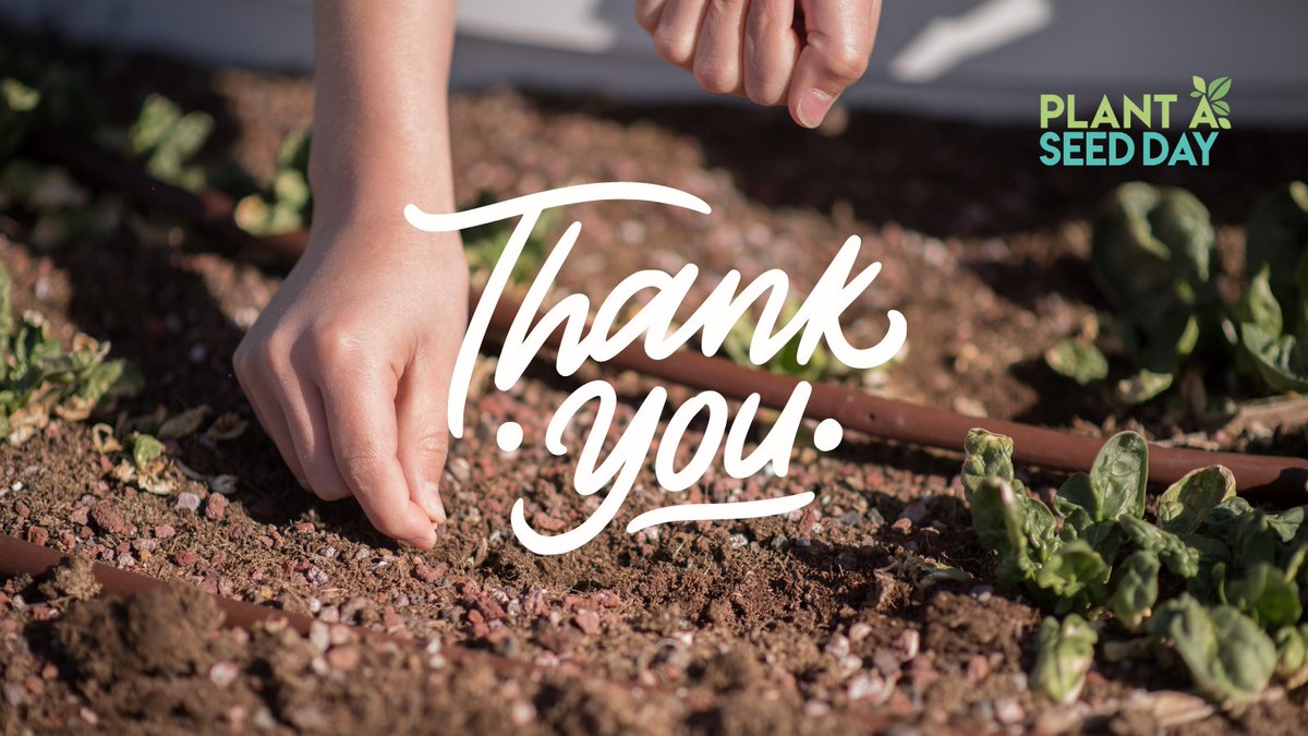 Our hearts are big and full of hope because of the 241,095 people from people El Paso, Texas to Sydney, Australia for celebrating #PlantASeedDay! This was one of the most impactful years ever — $100,000 was awarded to ten incredible garden nonprofits. (1/2)
