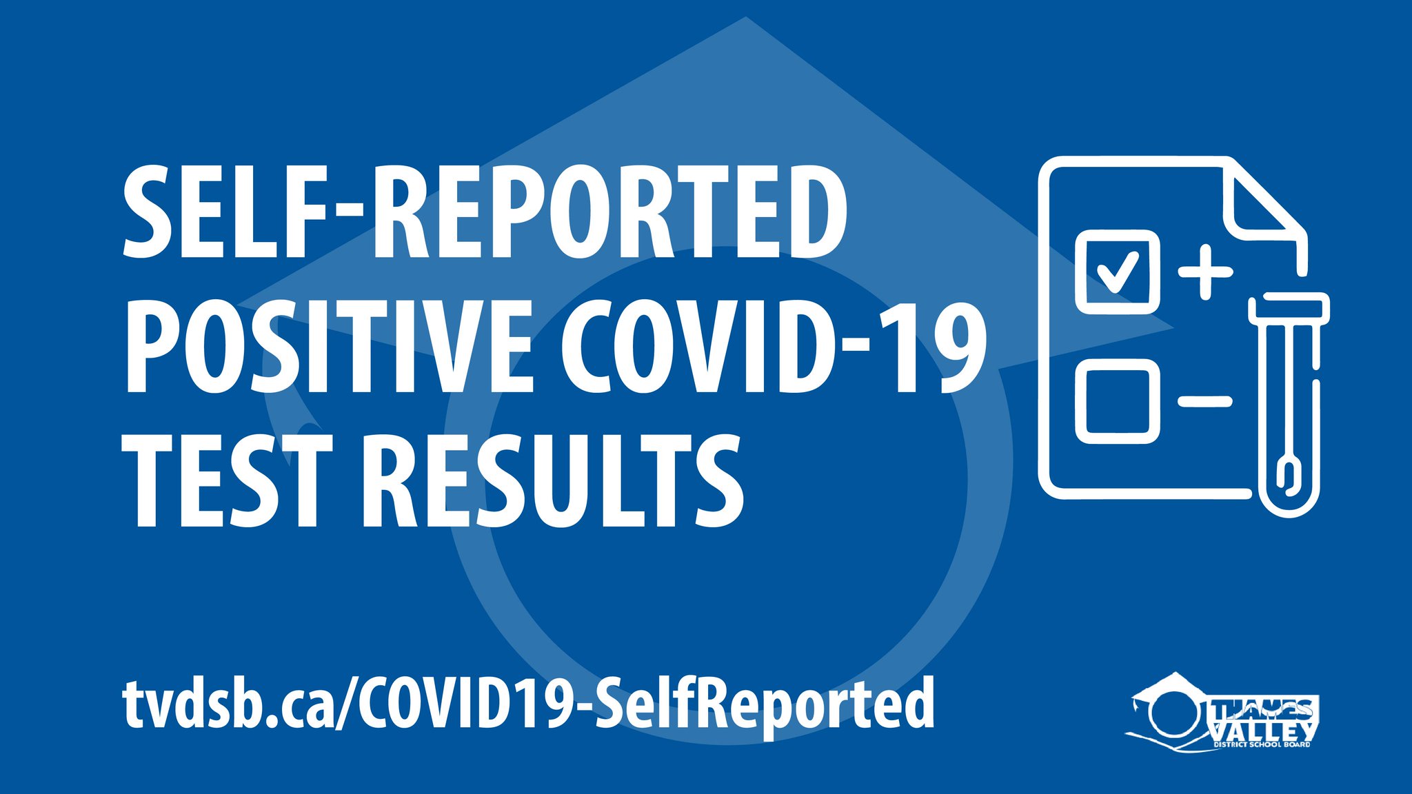 Thames Valley DSB on Twitter "TVDSB families are encouraged to selfreport positive COVID19
