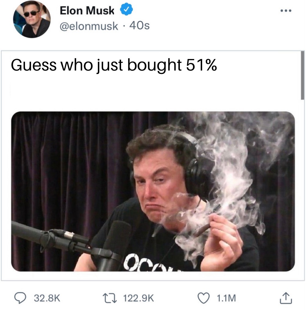 9thandgoal's tweet photo. Elon musks next tweet https://t.co/VrMBWmWfQ6