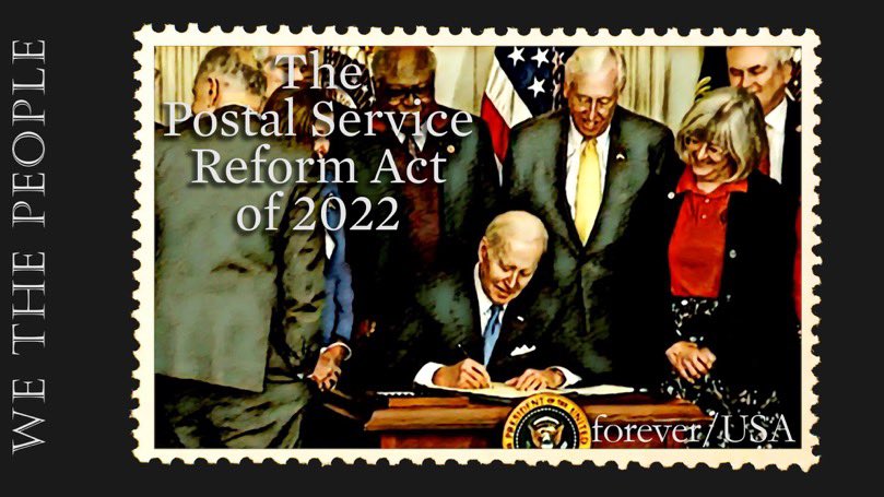 President Biden signed the Postal Service Reform Act The law saves the USPS $50 BILLION over the next decade, guarantees Saturday delivery, & allows it to team up with local governments to provide non-postal services #DemocratsDeliver #wtpBLUE wtp1307